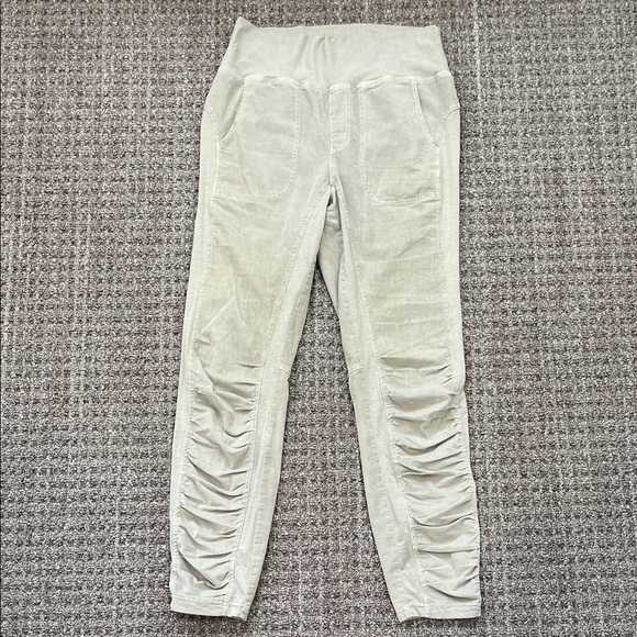 Stylish Women's Light Tan Corduroy Joggers - Picture 1 of 4